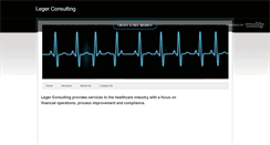 Desktop Screenshot of legerhealthcareconsulting.com