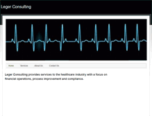 Tablet Screenshot of legerhealthcareconsulting.com